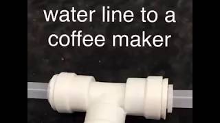 Coffee Maker Water Line Instructions [upl. by Enoj]