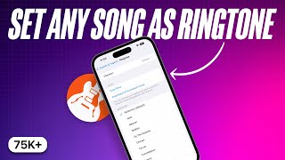 How to Set any Song as Ringtone on iPhone in 2024 No Computer Required [upl. by Laurence]