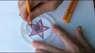 How to Draw a Spirograph 5pointed Star [upl. by Nabal]