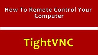 tightvnc  vnc server  windows remote desktop step by step [upl. by Yrdua]