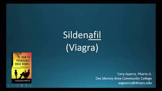 CC How to Pronounce sildenafil Viagra Backbuilding Pharmacology [upl. by Anavlis244]