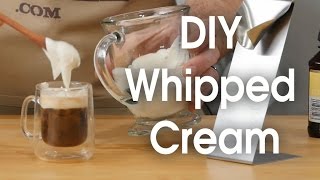 DIY whipped cream in 60 seconds [upl. by Airbmac]