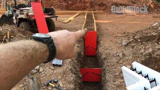 How to Create and Pour Step Footings in an ICF Project [upl. by Brosy]