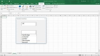 Create Dependent Combo Boxes on a Userform  Excel VBA [upl. by Fernandina668]