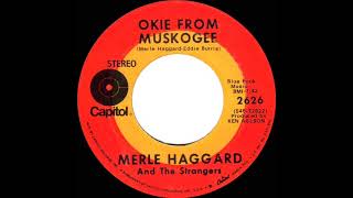 1969 HITS ARCHIVE Okie From Muskogee  Merle Haggard stereo 451 CampW hit [upl. by Erek]