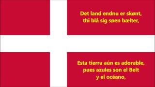 Himno nacional civil de Dinamarca  Anthem of Denmark DKES letra [upl. by Bahner]