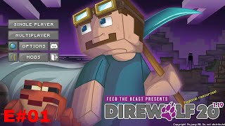 Minecraft Direwolf20 119  Episode 1 [upl. by Occir]