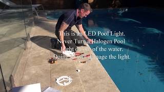 Replacing Pool Lights [upl. by Anyahs]