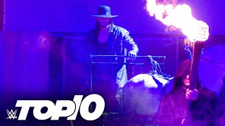 The Undertaker’s greatest entrances WWE Top 10 Nov 1 2020 [upl. by Revkah]