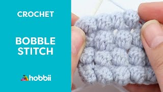 How to Crochet  Bobble Stitch  Free Pattern [upl. by Estel]