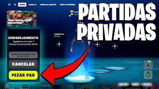 Como Hacer PARTIDAS PRIVADAS y UNIRTE a ELLAS en FORTNITE [upl. by Dinin]