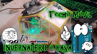 Invernadero Inteligente Con Techo Corredizo usando Arduino [upl. by Ordnael996]