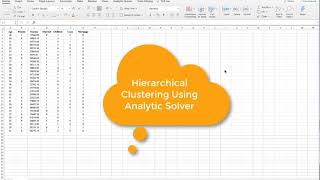 Hierarchical Clustering Using Analytic Solver [upl. by Ahsuas]