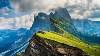 ALPS amp DOLOMITES Drone  Timelapse Heavenly Nature Relaxation™ 5 Minute Short Film in 4K UHD [upl. by Kerin]