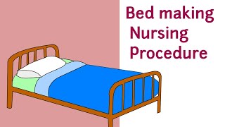 BED MAKING NURSING PROCEDURE [upl. by Jacquette]