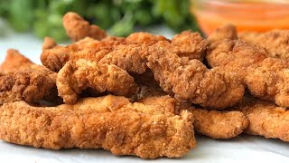 Crispy Chicken Strips Recipe [upl. by Eppesiug407]