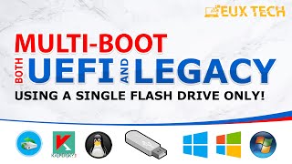 How To Make UEFI and Legacy MultiBoot Flash Drive [upl. by Bevan]