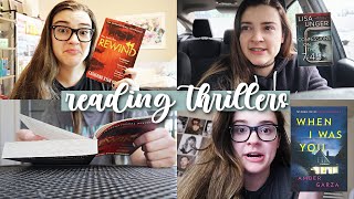 Reading Thrillers About Obsession 👁👄👁 reading vlog [upl. by Anaiviv]