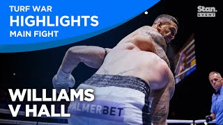 FULL FIGHT Sonny Bill Williams v Barry Hall  Turf War  Stan Event [upl. by Jeaz]