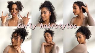 12 easy CURLY hairstyles [upl. by Davon]