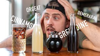 4 EASY to Make Cocktail Syrups  grenadine amp orgeat [upl. by Pollitt665]