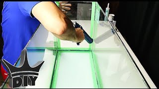 HOW TO Reseal a leaking aquarium  TUTORIAL [upl. by Chong]