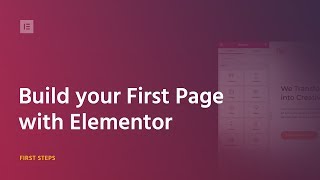 Build Your First Page With Elementor Page Builder for WordPress 2018 [upl. by Narcho]