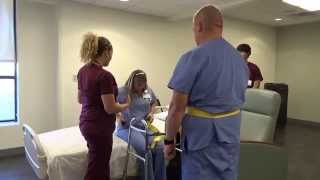 Physical Therapy Transfer Training  How To Transfer From Wheelchair To Bed [upl. by Babbette]