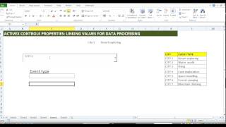 MS Excel ActiveX How to link Combobox selection as an output cell value [upl. by Shore]