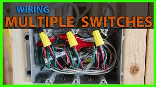 How To Wire a Multiple Gang Switch Box Rough In [upl. by Oicirtap]