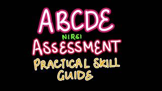 ABCDE ASSESSMENT PRACTICAL SKILL GUIDE  NURSING THEORY [upl. by Laurie]