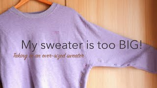 How to Make a Sweater Smaller Tutorial [upl. by Aieken]