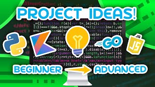 15 Programming Project Ideas  From Beginner to Advanced [upl. by Kcirde]