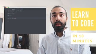 basics of CODING in 10 minutes [upl. by Thorr]