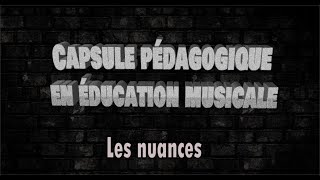 Les nuances en musique [upl. by Ahsinad]