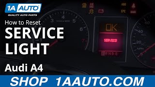 How to Reset Service Light 0409 Audi A4 [upl. by Hnim]