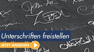 Photoshop Tutorial Unterschriften richtig freistellen [upl. by Kcor997]