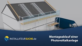 🇩🇪 Montageablauf einer Photovoltaikanlage [upl. by Lane]