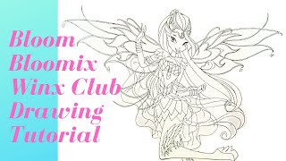 Bloom Bloomix Winx Club Drawing Tutorial No 18 [upl. by Barfuss]