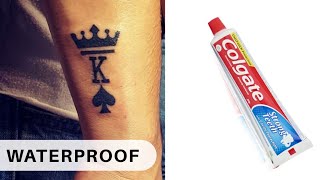 How To Make Temporary Tattoo WATERPROOF [upl. by Ivzt]