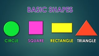 Learn about Geometric Shapes  Names of Maths Shapes  UKG  LKG [upl. by Afital]