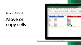 How to move or copy cells in Microsoft Excel [upl. by Ibbob]