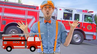 Blippi Learns Trucks at the Fire Station and More  Educational Videos for Toddlers [upl. by Acemat670]