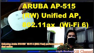 Unboxing ARUBA AP515 RW Unified AP 80211ax WiFi 6 [upl. by Mitzi]