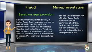 What is Difference Between Fraud amp Misrepresentation [upl. by Barrie]