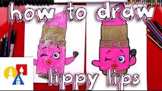 How To Draw Lippy Lips Shopkins [upl. by Pond519]