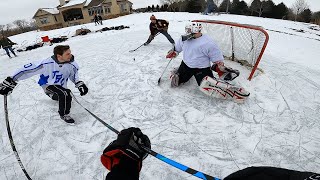 OUT ON THE POND GOPRO HOCKEY [upl. by Claman862]