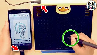 Finally it works on Android｜Huion HS64 Drawing Tablet [upl. by Anitsua]