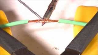 How To Solder  IntroJoining Stranded Wires  Part 1 [upl. by Anaed161]