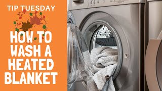 Tip Tuesday How To Wash A Electric Heated Blanket  Fall Tips For Resellers [upl. by Kareem395]